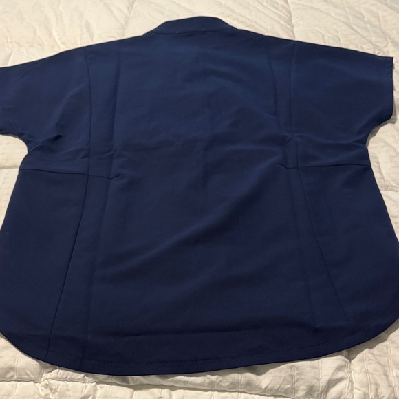 Figs Women Navy Short-Sleeve Medical Top - Picture 6 of 7